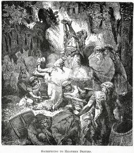 Sacrificing to Heathen Deities, c.1890