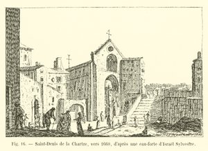 Saint-Denis de la Chartre, circa 1660, after an Etching by Israel Sylvestre by French School