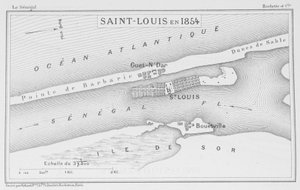 Saint-Louis in 1854, illustration from 