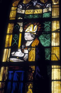 Saint Brieuc - stained glass of the Church of Saint Savior of Dinan by French School