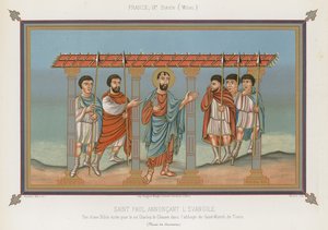 Saint Paul announcing the Gospel by French School