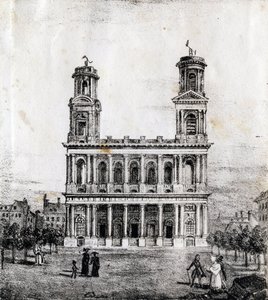 Saint Sulpice Church, Paris by French School