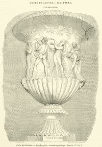 Hall of the Caryatids, Borghese Vase, in Pentelic marble, height, 1m, 717 by French School