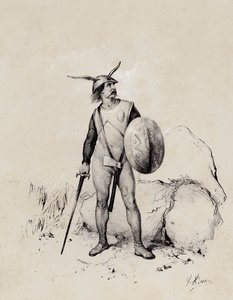 Saxon soldier, 445 by French School