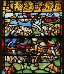 Scene from the Legend of the Cross: The Battle Against Maxence by French School