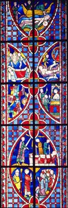 Scene from the life of St. Vincent, 1245-7 by French School