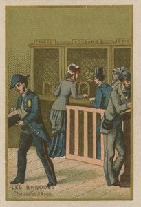 Scene in a Bank by French School