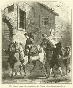 Scenes from the Comic Novel, Arrival of an operator at the inn by French School