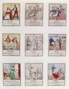Scenes from Early 19th Century Parisian Vaudeville and Opera-Comique, c.1825-35 by French School