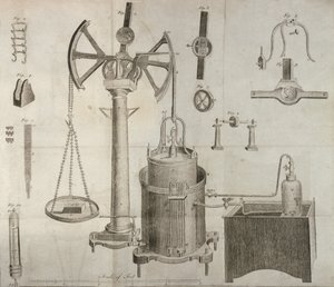 Scientific Equipment, from The Elements of Chemistry by Antoine Laurent de Lavoisier engraved by D. Lizars by French School