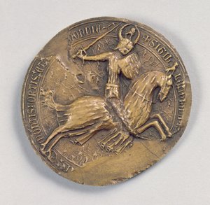 Seal of Jean IV the Valliant, Duke of Brittany by French School