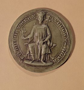 Seal of Louis IX Holding a Sceptre and a Fleur de Lys, c.1252 by French School