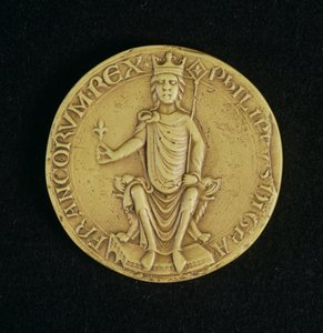 Seal of Philippe II Auguste by French School
