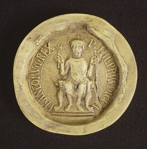 Seal of Philippe I 1082 by French School