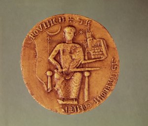 Seal of Raymond VI (1156-1222) Comte de Toulouse, 1204 by French School