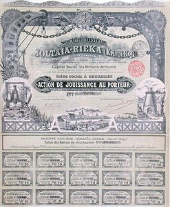 Share certificate for the Franco-Russian 