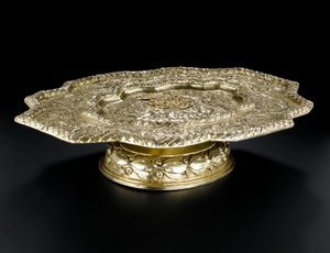 Silver-gilt salver of shaped outline, from the Lennoxlove toilet service, owned by Frances Teresa Stewart, Duchess of Richmond and Lennox: French, Paris, 1666 - 1667 by French School