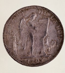 Silver French Ecu, French Republic (1793-1804) by French School