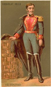 Simon Bolivar, Venezuelan Military and Political Leader by French School