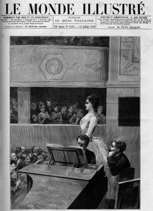 Singing competition at the Conservatoire de musique de Paris.