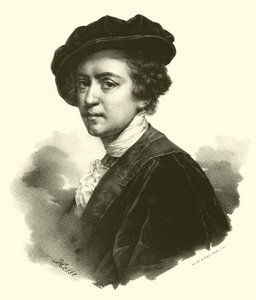 Portrait of Sir Joshua Reynolds (engraving) by French School