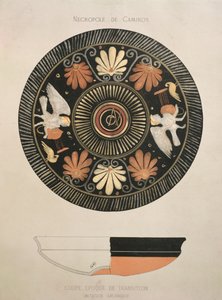 Sirens, copy of an original antique Greek vase from the Camiros necropolis