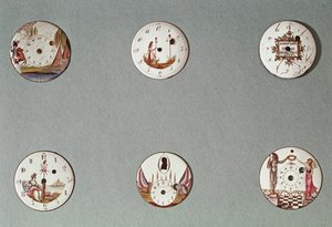 Six pocket watches decorated with Revolutionary symbols by French School