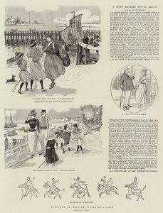 Sketches at Belgian Watering-Places by French School