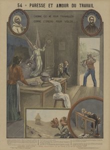 Sloth and diligence by French School