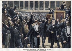 Socialists Singing The International at Chamber of Deputies in France