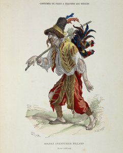 Soldier adventurer pillard (vagabond) in the 16th century - in 