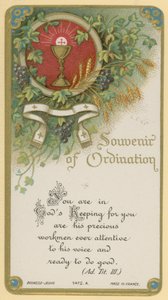 Souvenir of Ordination