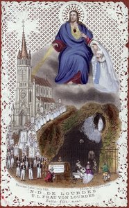 Souvenir of the Pilgrimage to Lourdes, made for the International Exhibition in Paris, 1867