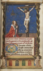 St. Bridget Before the Cross by French School