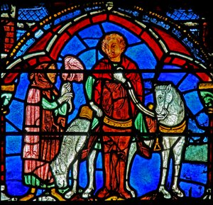 St Cheron window: hawking?
