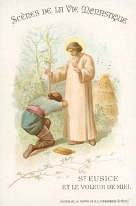 St Eusice and the honey thief by French School