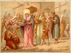 St Genevieve Saving Paris from Famine, 465