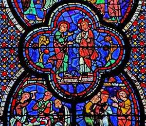 St John Window: Christ Appears to St John by French School