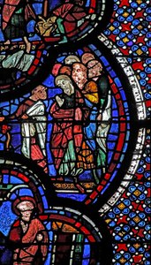 St John Window: Revives a Woman by French School