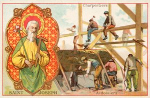 St Joseph, patron saint of carpenters and roofers