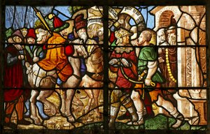 St Julien de Brioude Arrested in Front of a Monastery by French School