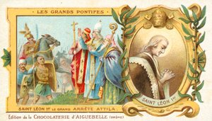 St Leo the Great stops Attila the Hun
