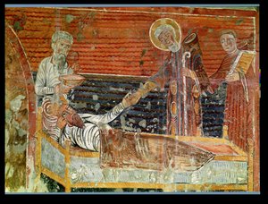 St. Severinus curing Clovis I by French School
