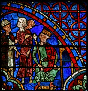 St Thomas Becket is presented to Henry II by French School