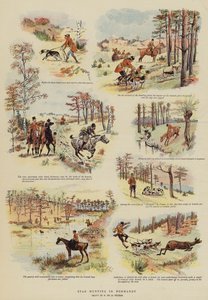 Stag Hunting in Normandy by French School