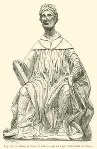 Statue of Pliny the Elder, Erected in 1498, Cathedral of Como by French School