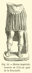 Imperial Statue Found in 1735 at Quai de la Tournelle by French School