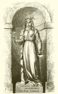 Statue of Clemence Isaure in the Room of Jeux Floraux in Toulouse by French School