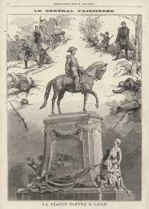 Statue of French General and Colonial Governor Louis Faidherbe Erected at Lille by French School