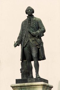 Statue of Georges Louis Leclerc, Count of Buffon (1707-1788), Montbard (21 Côte d